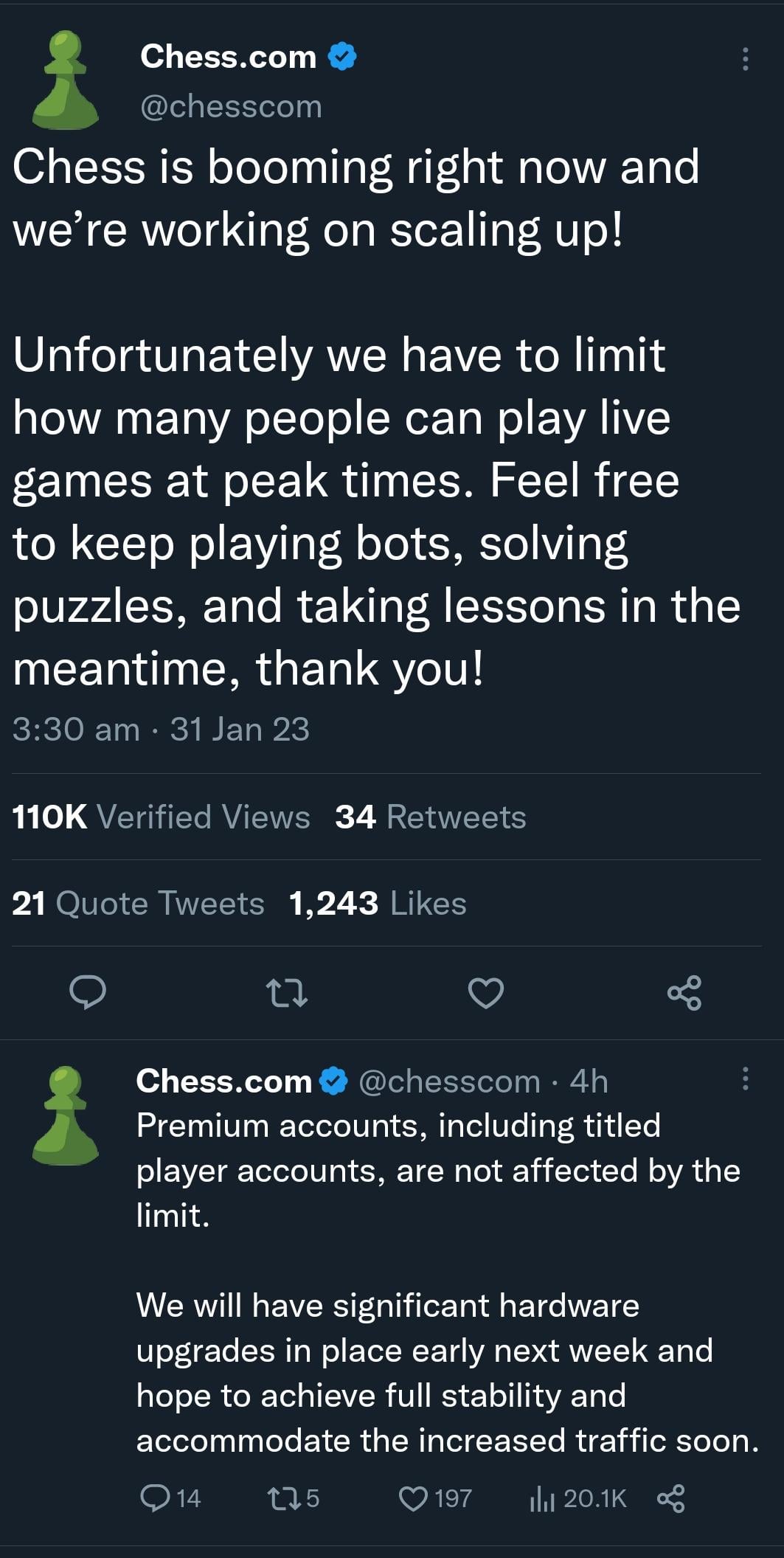 Free Vs. Premium Accounts on Online Chess Platforms