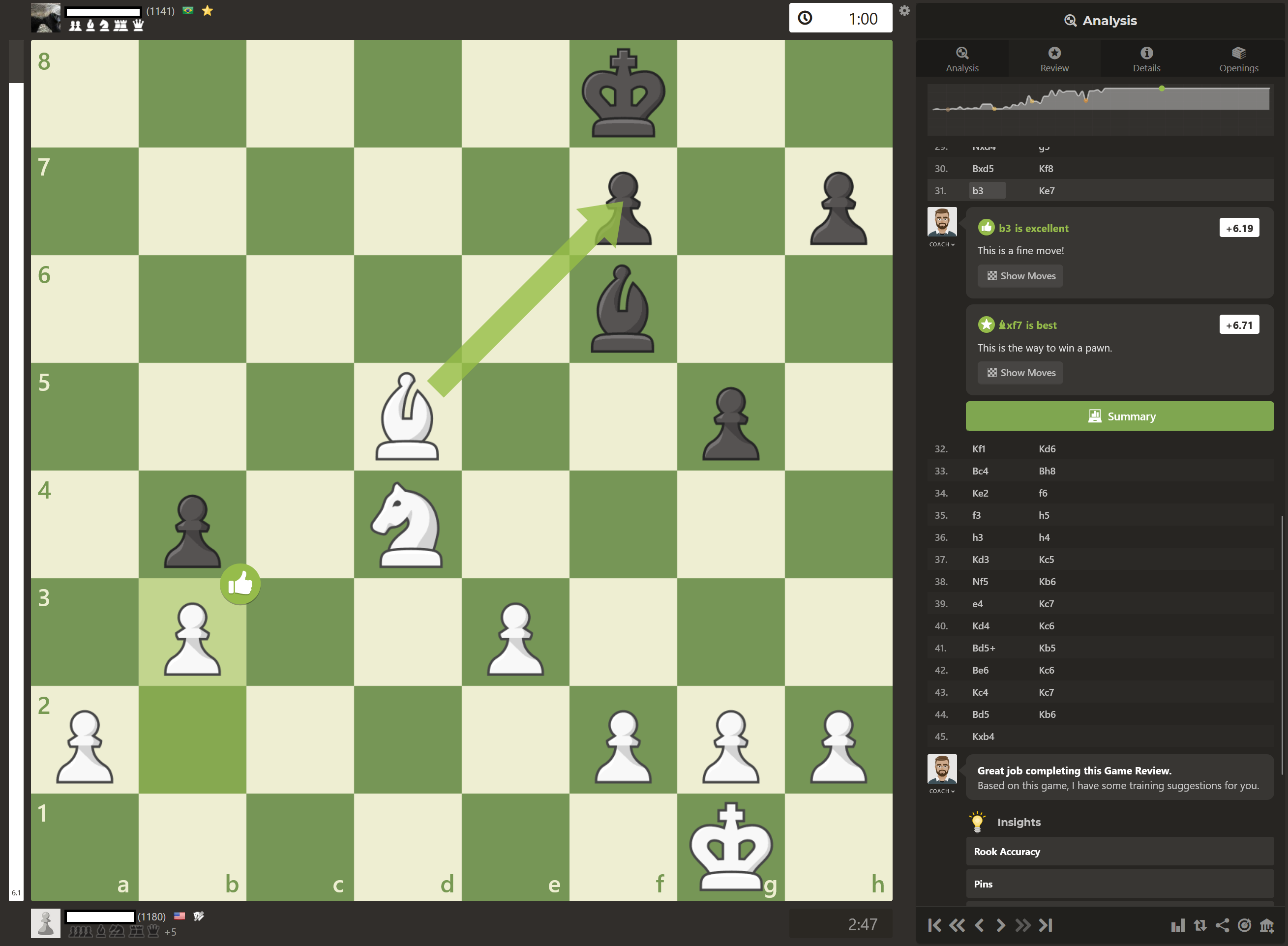 Sacrificing to Achieve a Pawn Promotion in Chess