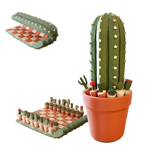Cactichess -Advanced Roll up Cactus Chess Set, Green...