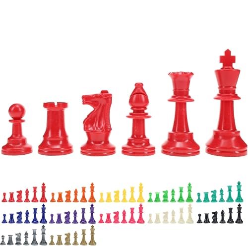 WE Games Color Bright Plastic Staunton Tournament Chess...