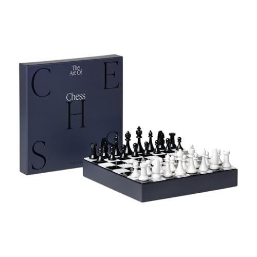 Printworks Art of Chess – Black & White Wooden Acrylic