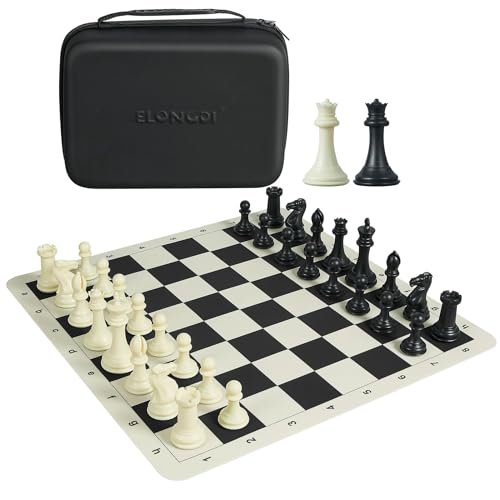 ELONGDI Tournament Chess Set with 20