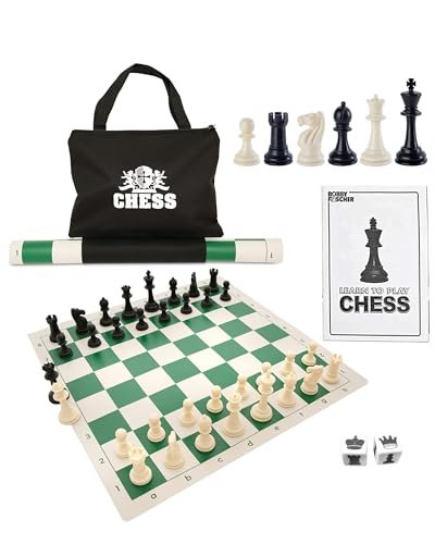 WE Games Best Value Tournament Chess Set with Bag.