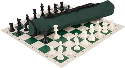 U.S. Chess Quiver Chess Set- Triple Weighted- Green...