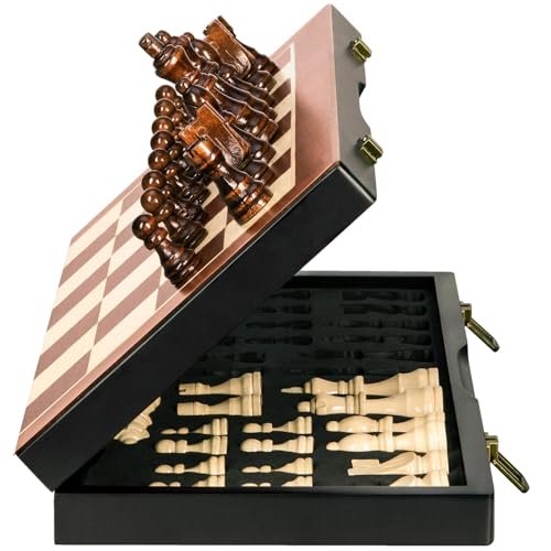 BIVOMON Magnetic Wooden Chess Set 15