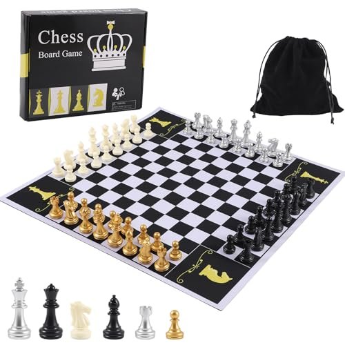 Jyquorp 4 Four Players Chess Board Game Unique Team Set.