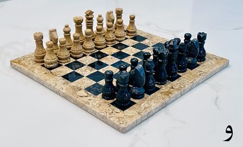 Vintage Marble Chess Set 12
