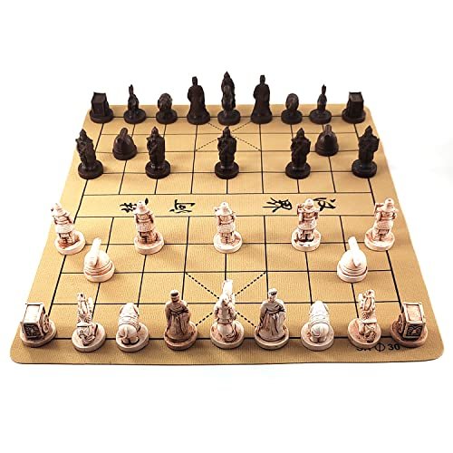 Traditional Chinese Xiangqi Portable Chess Set,Travel Board...