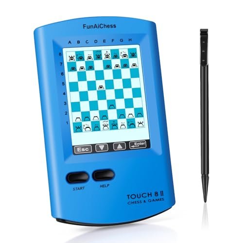 Handheld Electronic Chess Board,8-in-1 Chess Computer ,HD...