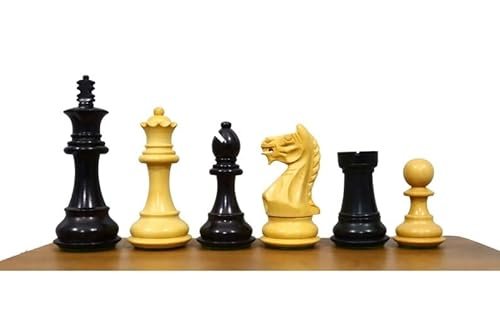 Wooden Chess Set - Fierce Knight Staunton Pieces, 3.5