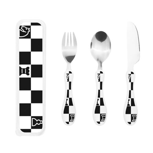 Chess Gourd Handle Knife Fork Spoon Three Piece Set