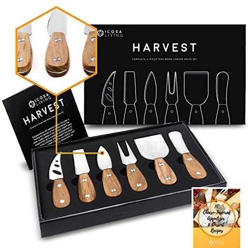 Harvest 6-Piece Cheese Knife Set (Gift-Ready) - Stainless...