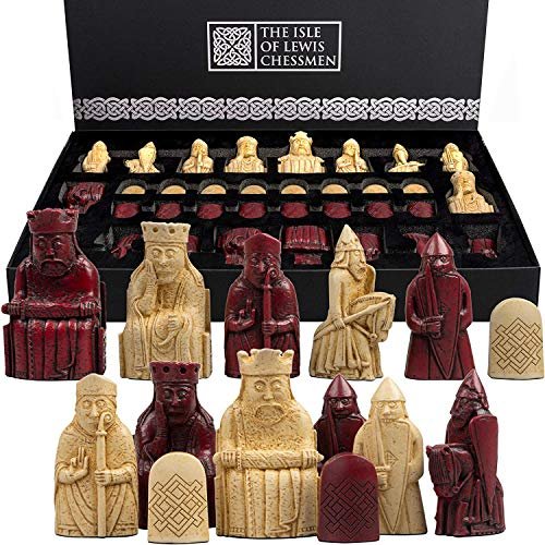 The Isle of Lewis Chessmen - Regency RED 4 Queens