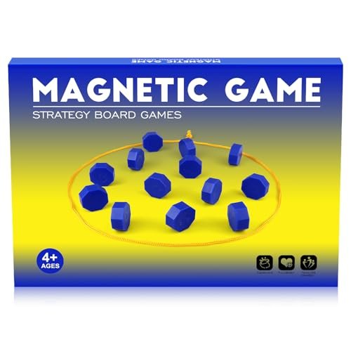 Bameca Magnetic Chess Game with Full-Size Stones, String...