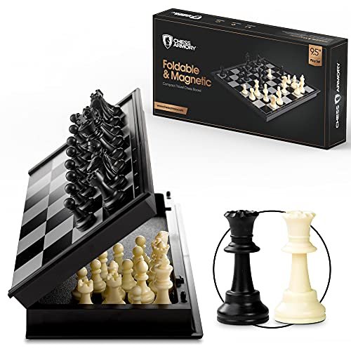 Chess Armory Magnetic 9.5 Inches Travel Chess Set Folding.
