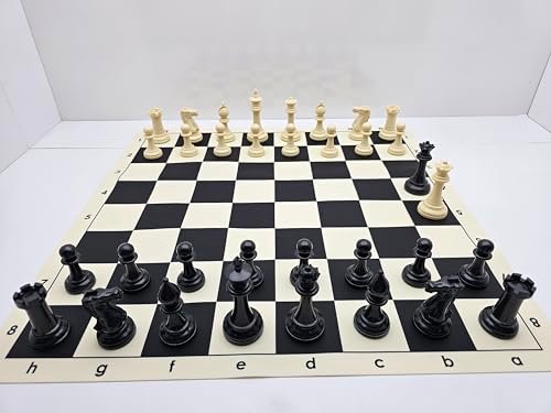 20-inch Foldable Silicone Easy-to-Clean Large Chess Set,...