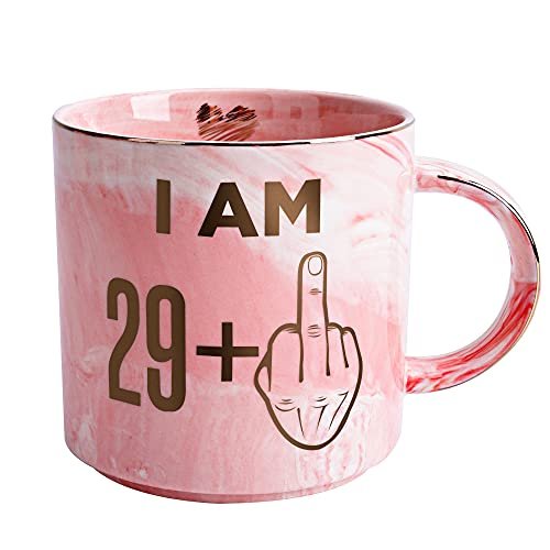 30th Birthday Gifts for Women - Funny Pink Marble Mug