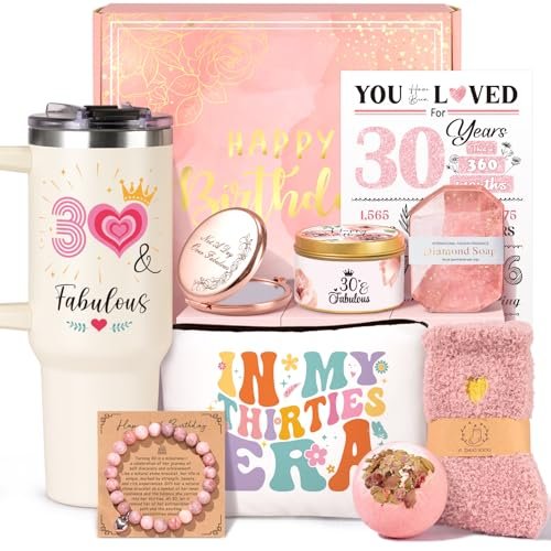 30th Birthday Gifts for Women Her, Unique 1996 Gift Basket