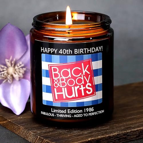 40th Birthday Gifts Women Men, 40th Birthday Funny Candle