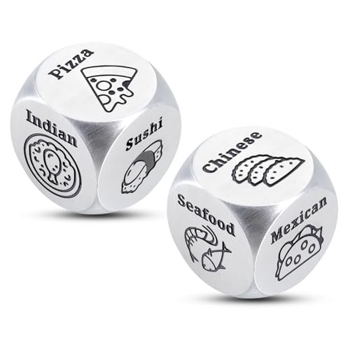 5 Senses Gift for Him, Easter Gift Steel Food Dice