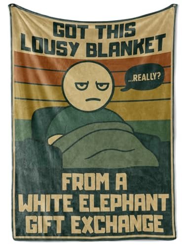 Huglanket Funny White Elephant Gifts for Adults Lousy...