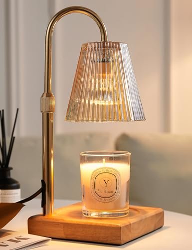 Allanmen Candle Warmer Lamp with Timer, Dimmable Wax Melt...