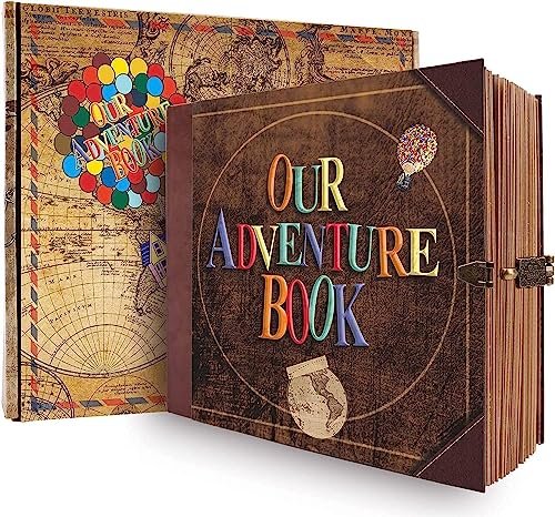 JIMBON Our Adventure Book Scrapbook Photo Album Kit for...