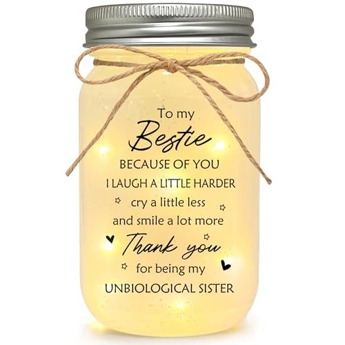 LE XIAOXI Best Friend Birthday Gifts for Women Mason Jar