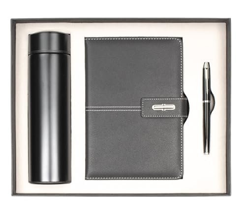 Shadow Breeze A5 Leather Notebook, Insulated Thermos and...