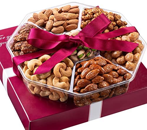 Holiday Nuts Gift Basket - Assortment of Gourmet Roasted...