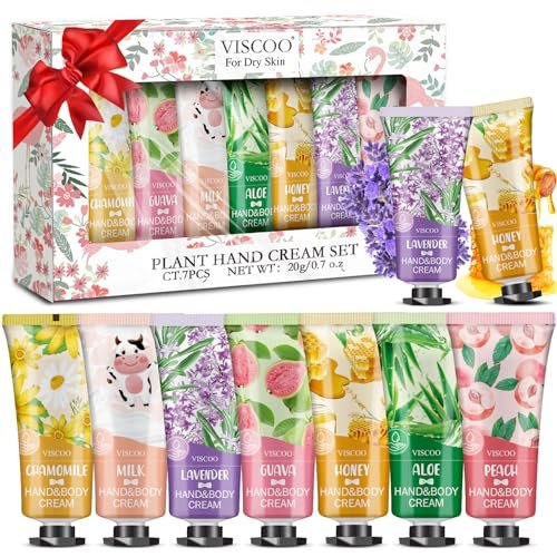 VISCOO 7 Pack Hand Cream Gifts Set for Women
