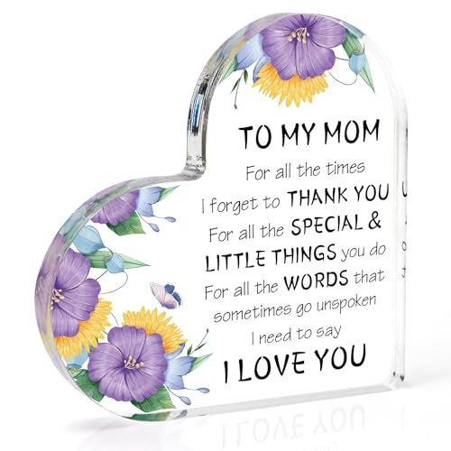 Mother's Day Gifts for Mom from Daughter Acrylic Desk Decor