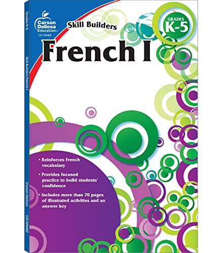 Carson Dellosa Skill Builders K-5 French Workbook, Alphabet...