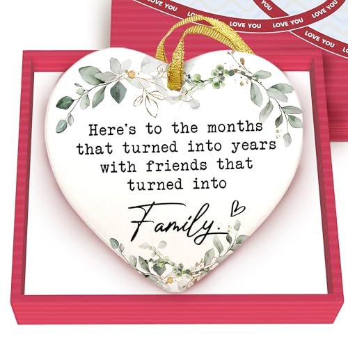 GOSSBY Friendship Ornament for Women for Friend Heart...