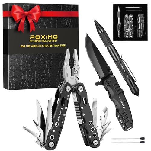 Multitool Gift Set for Men Dad Him, EDC Survival Kit