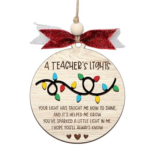 Teacher Christmas Ornaments – Best Merry for Teachers (B48)