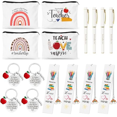UAREHIBY 16 PCS Teacher Gifts in Bulk, with Makeup Bags