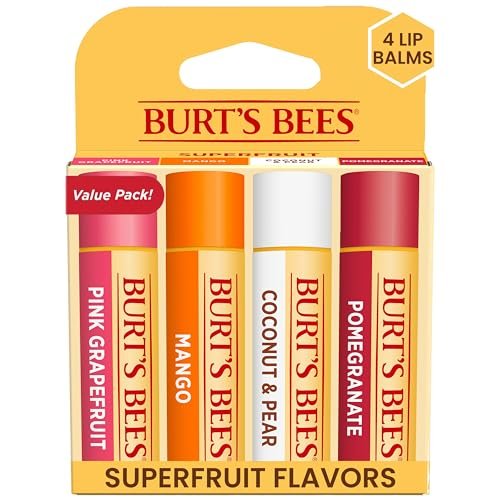 Burt's Bees Lip Balm - Pink Grapefruit, Assorted 4-Pack