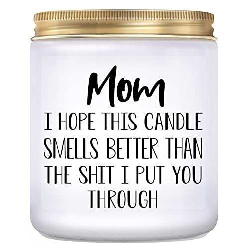 Gifts for Mom from Daughter Son, Mothers Day Lavender Candle