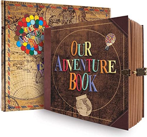 Our Adventure Book Travel Diary Photo Book, Vintage DIY...
