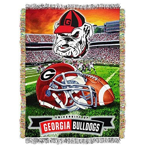 Northwest NCAA Georgia Bulldogs Woven Tapestry Throw...