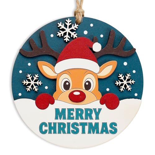 Merry Christmas Ornament, Funny Rustic Christmas Ornament,...