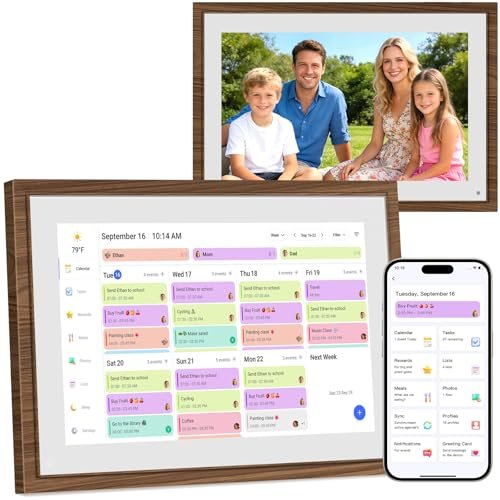 10.1 Inch Digital Calendar Chore Chart with Touchscreen -...