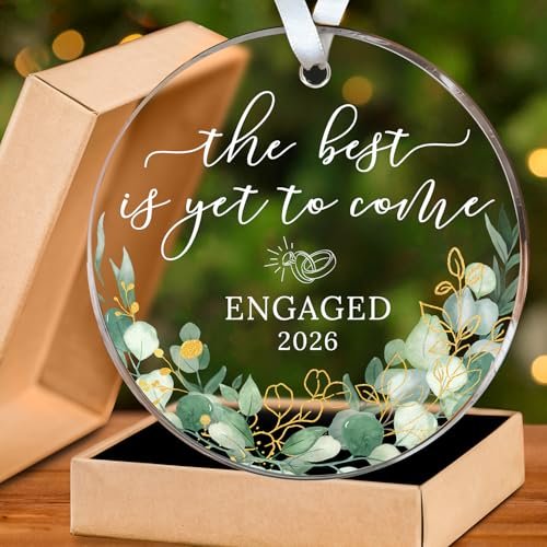 HEXMOZ Engagement Gifts for Couples - Engagement Acrylic...