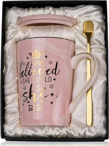 Graduation Gifts for Her 2026 - She Believed Marble Mug