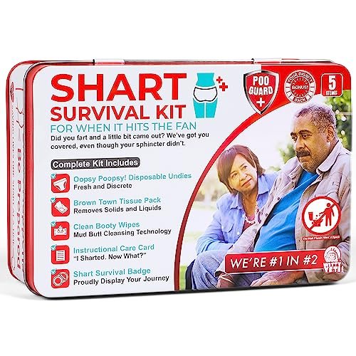 Funny Shart Survival Kit by Witty Yeti. Gag Gift Set.
