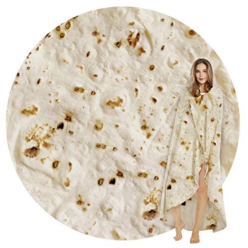SeaRoomy Burritos Tortilla Blanket, Realistic Food Wrap...
