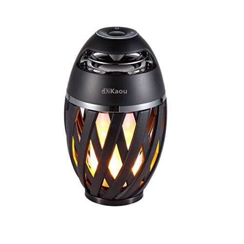 DiKaou LED Flame Outdoor Table Lamp Torch with Bluetooth...