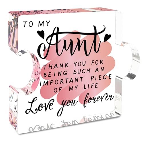 Aunt Christmas Gifts, Gifts for Aunt, Auntie Acrylic Puzzle...