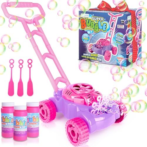 ArtCreativity Bubble Lawn Mower for Toddlers, Kids Bubble...